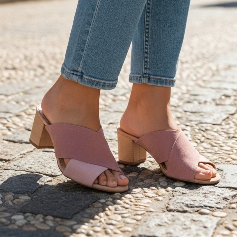 Sam Edelman Blush Pink Suede Heels